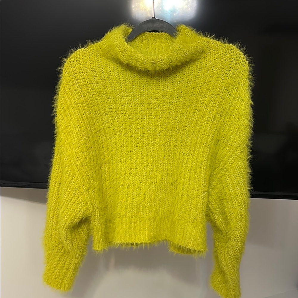 Cozy Lime Green Women's Sweater